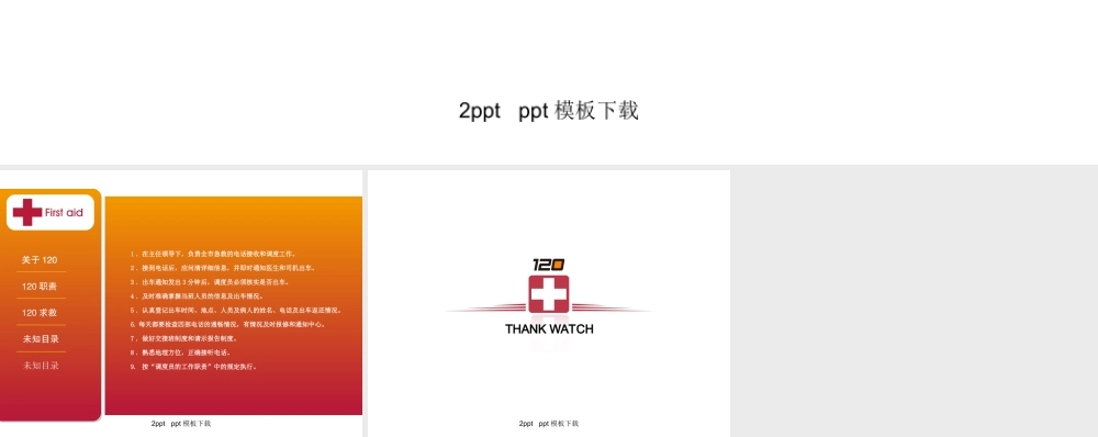 120紧急救护医学PPT模板