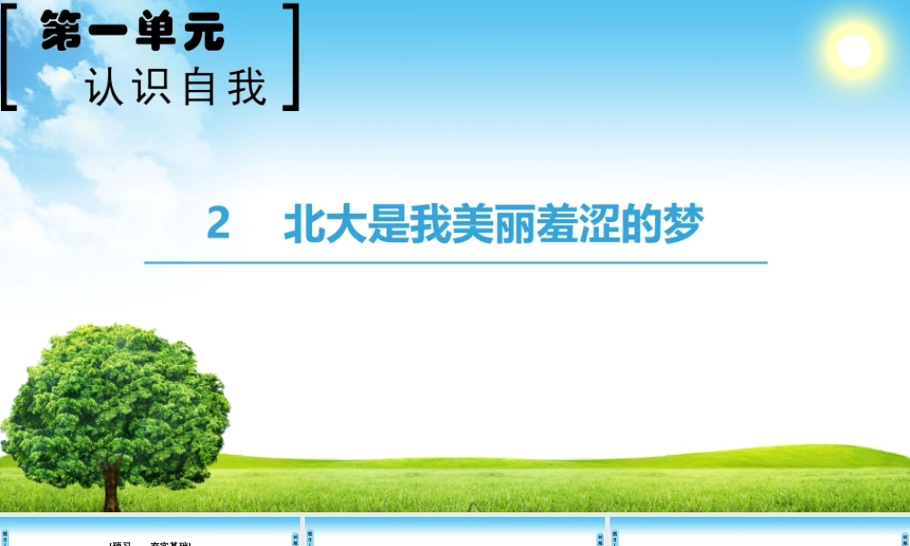 北大是我美丽羞涩的梦