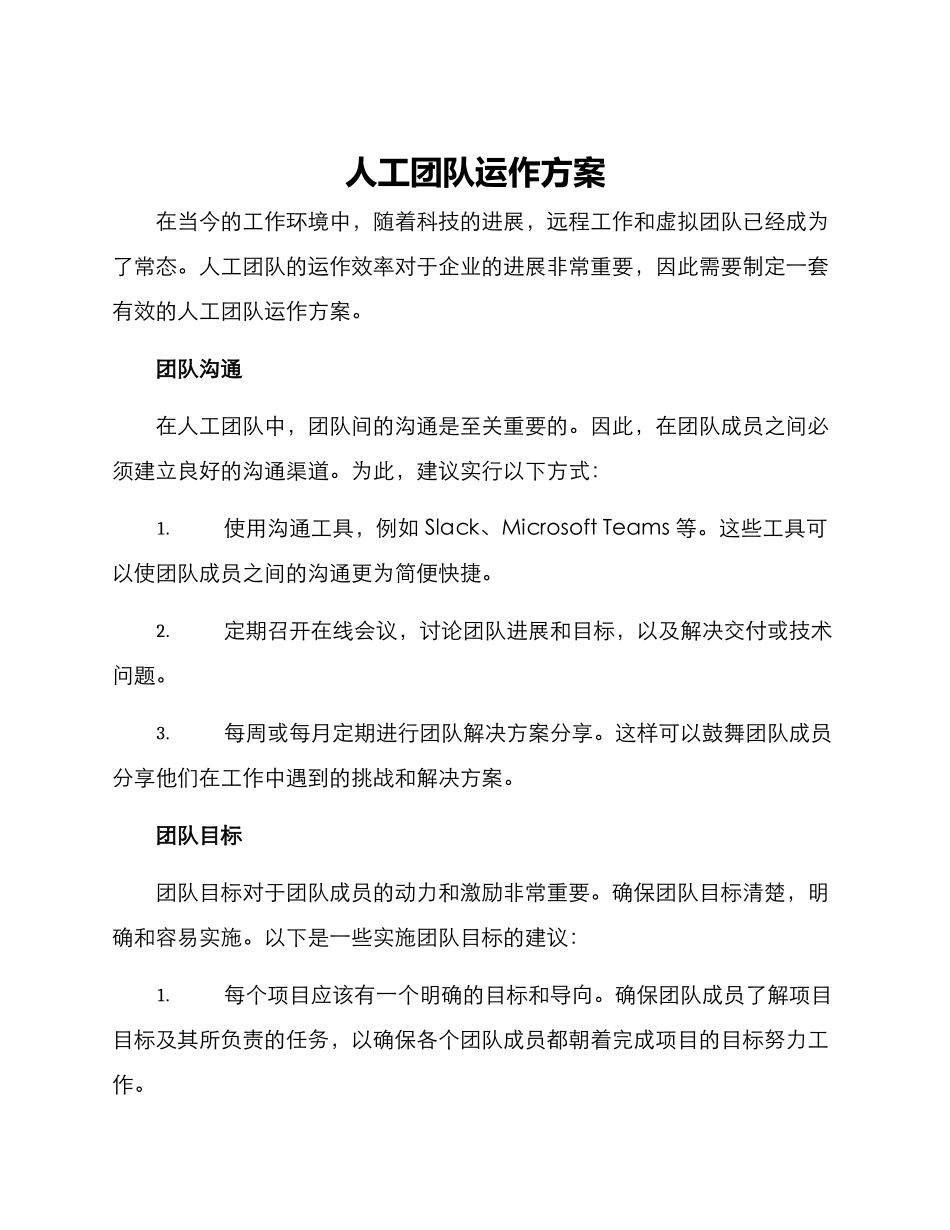 人工团队运作方案_第1页