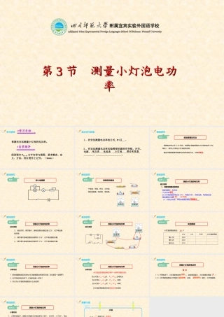 测量小灯泡的电功率 课件(共15张PPT)