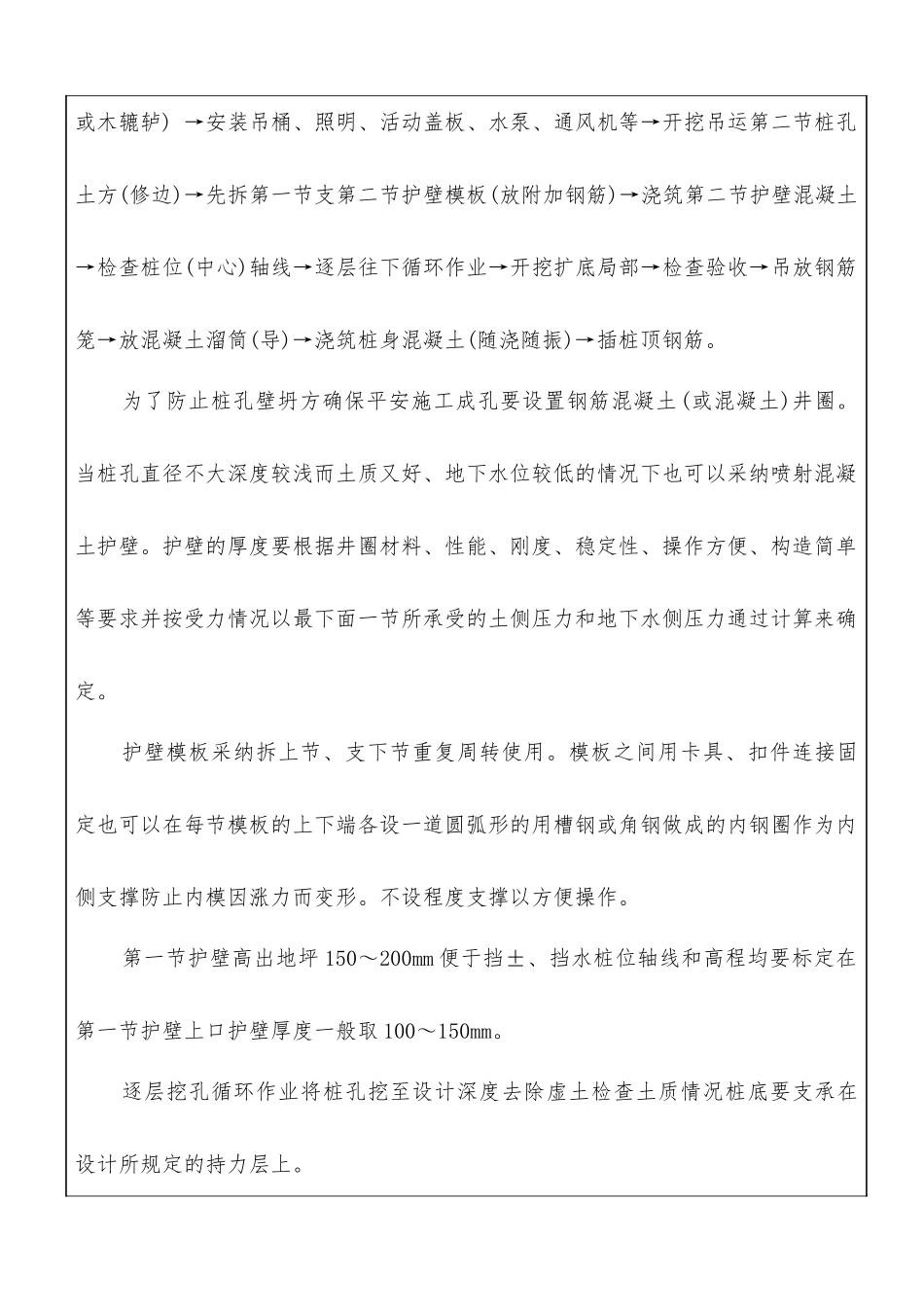 人工挖孔灌注桩工程技术交底_第2页