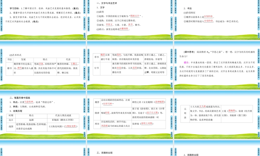 充满魅力的书画和戏曲艺术