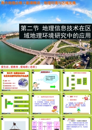 地理信息技术在区域地理环境研究中的应用 46张PPT