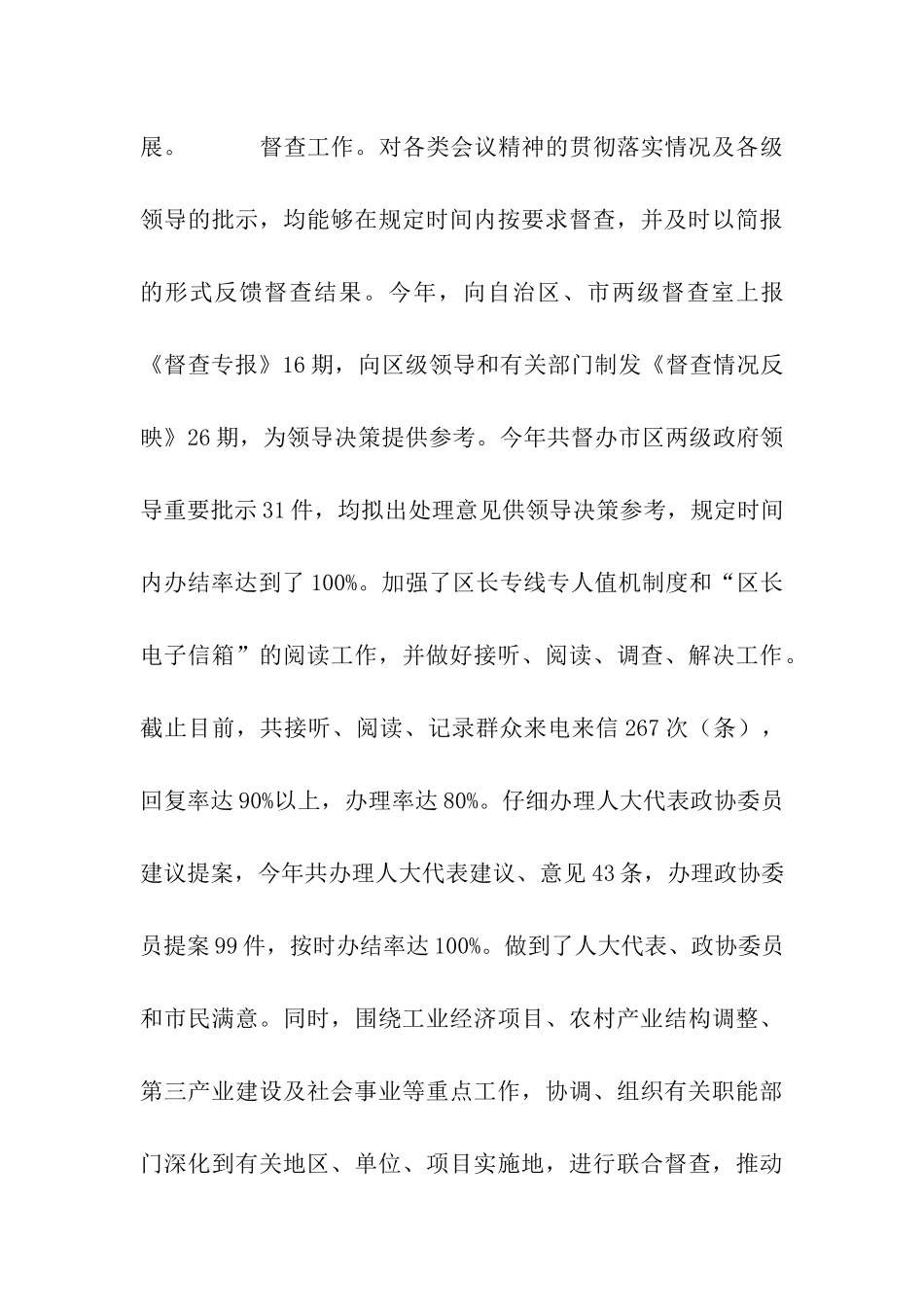 人民政府办公室2025年工作总结_第3页