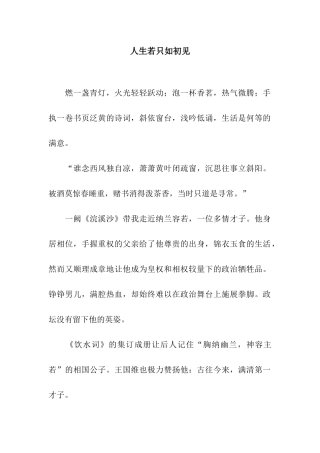 人生若只如初见-11