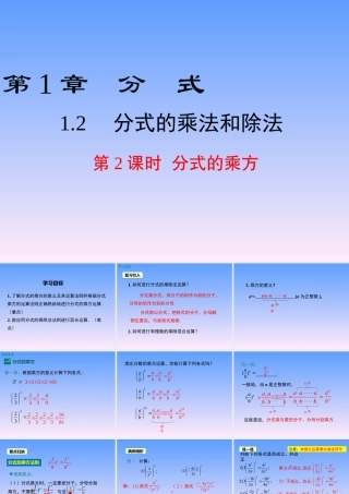 第2课时  分式的乘方