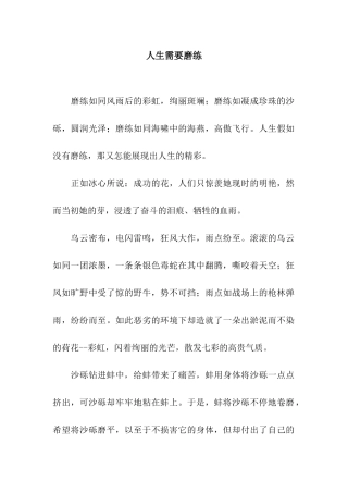 人生需要磨练-3