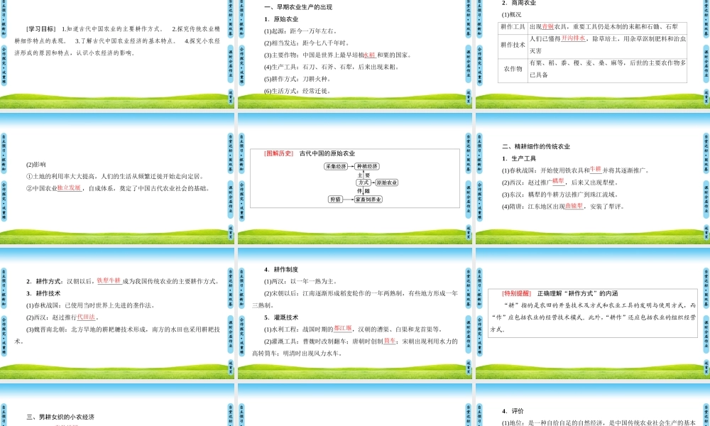 发达的古代农业