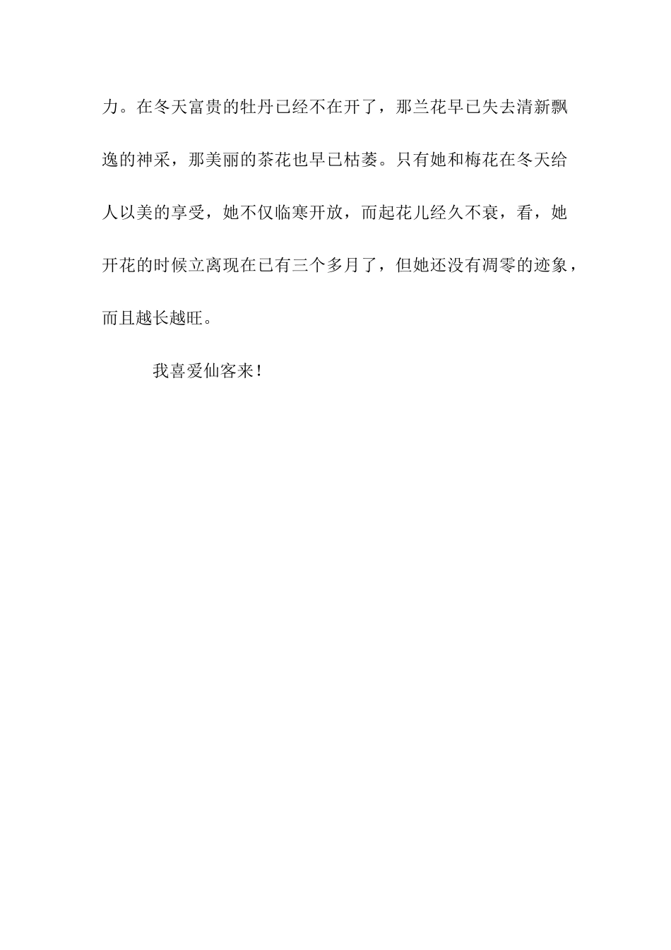 仙客来作文400字_第2页