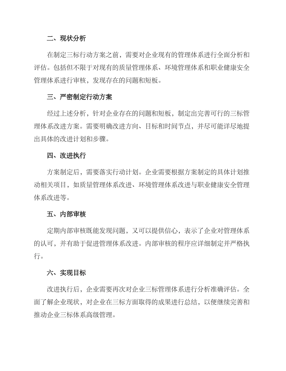 企业三标行动方案_第2页