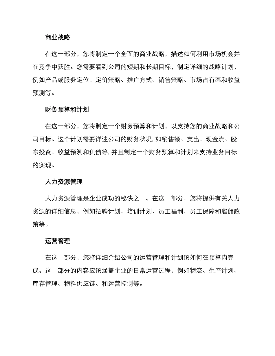 企业书面计划方案_第2页