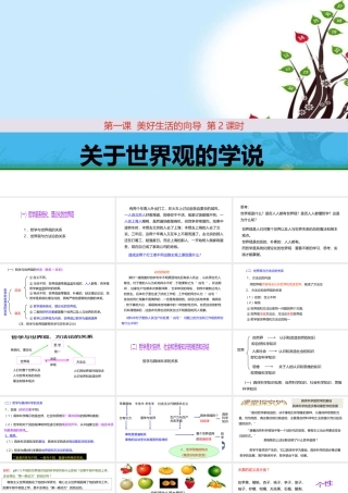 关于世界观的学说 课件2