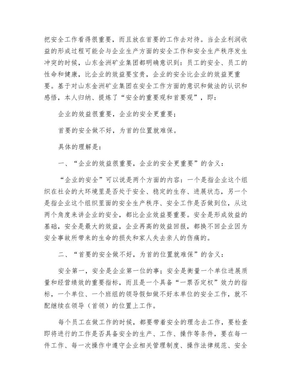 企业和员工宜明确、树立的安全重要观和首要观_第2页