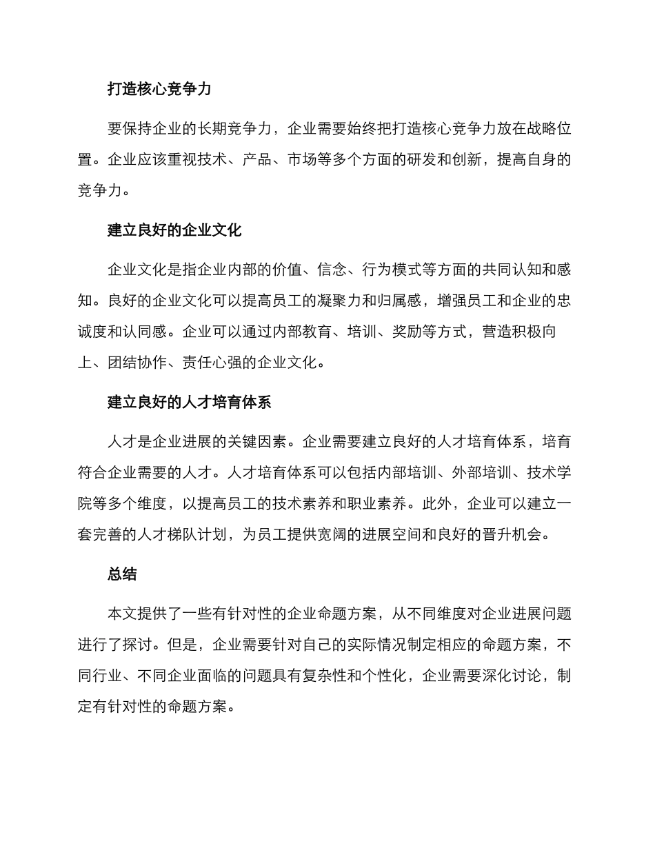 企业命题方案_第2页