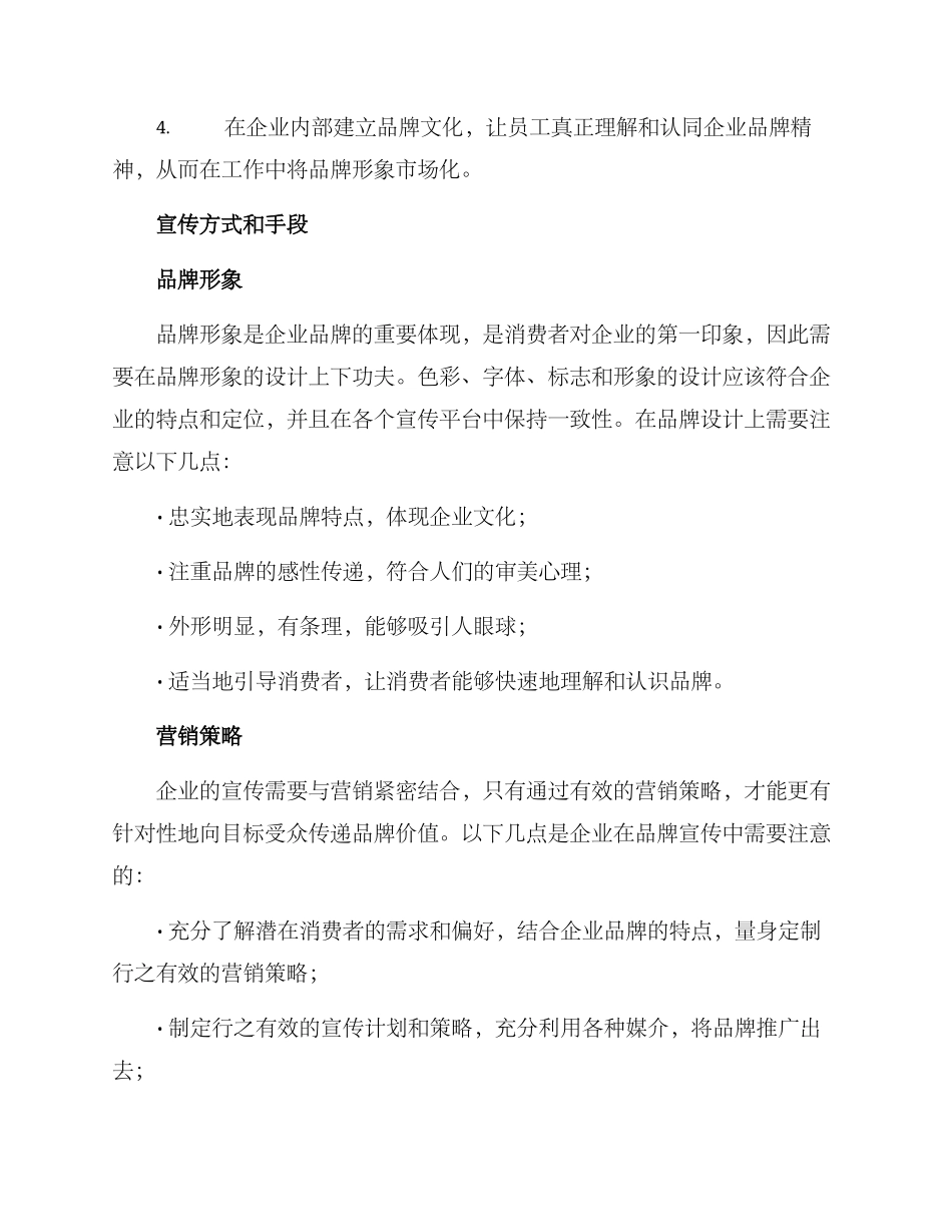 企业品牌宣传方案_第2页