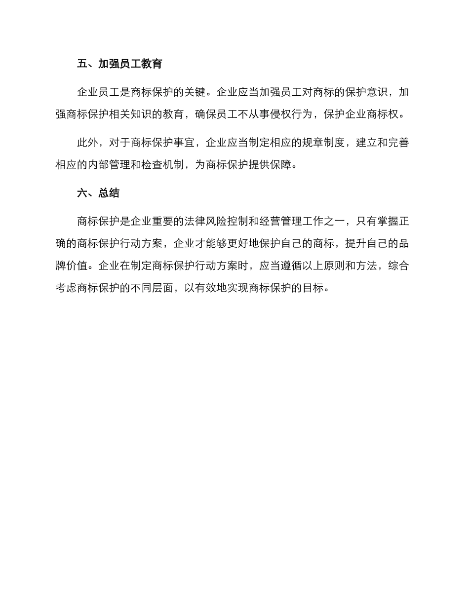 企业商标保护行动方案_第3页