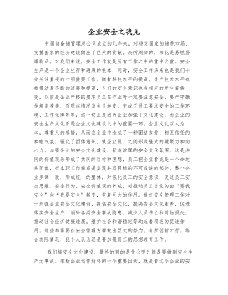 企业安全之我见