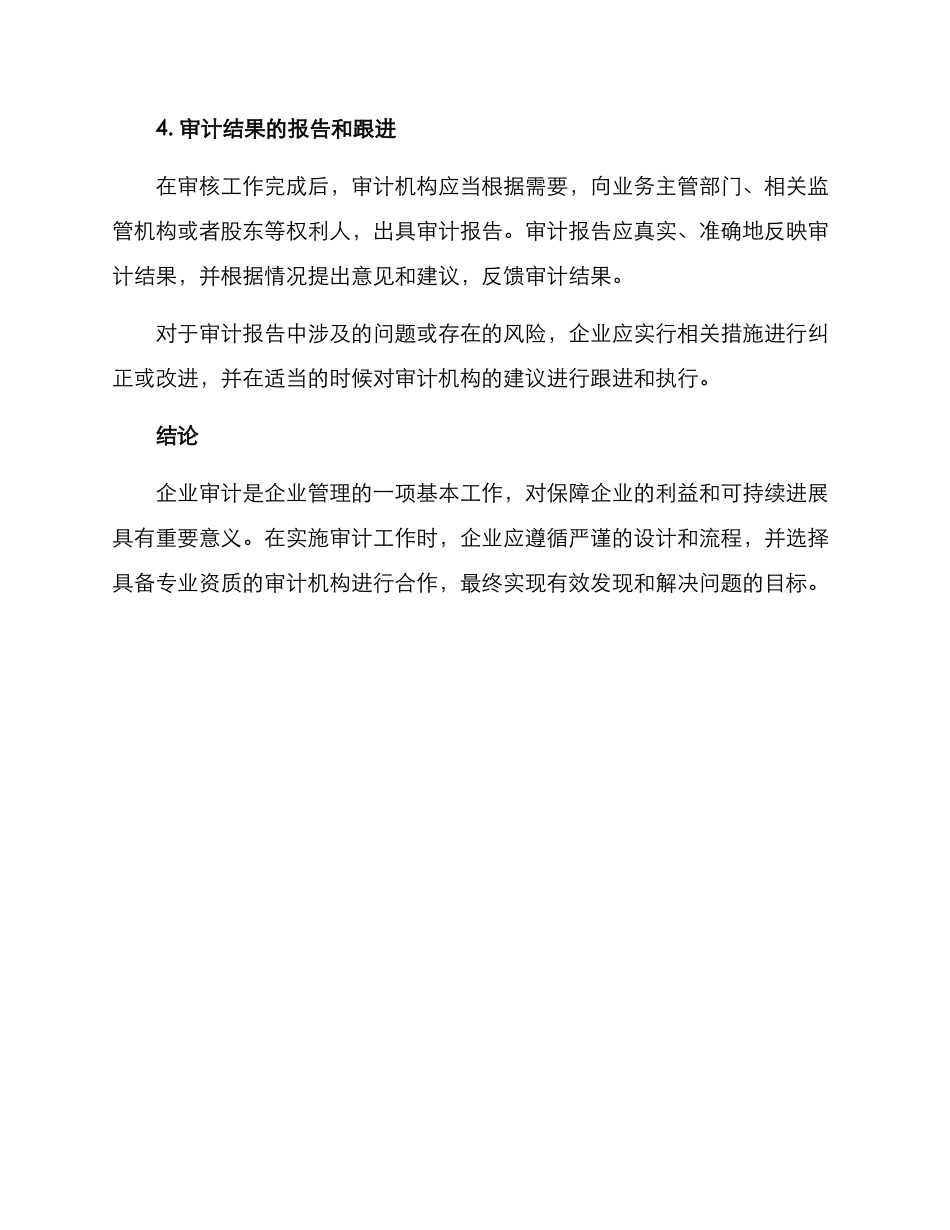 企业审计实施方案_第3页