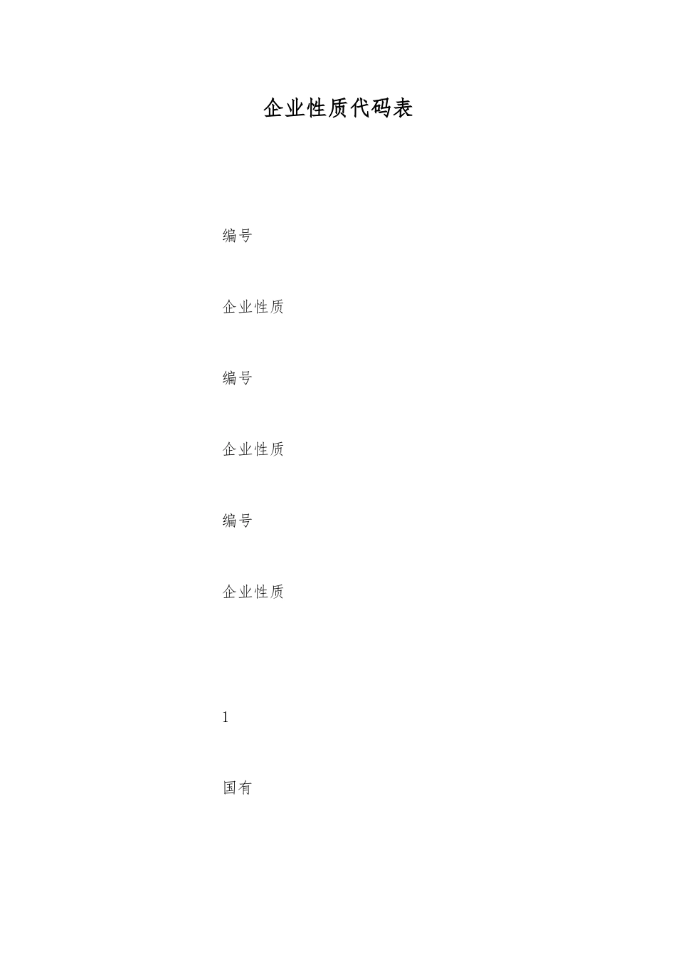 企业性质代码表_第1页