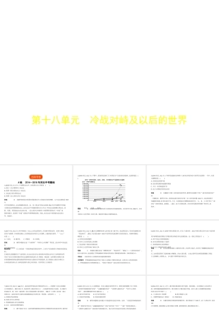 冷战对峙及以后的世界（试题部分）.pptx