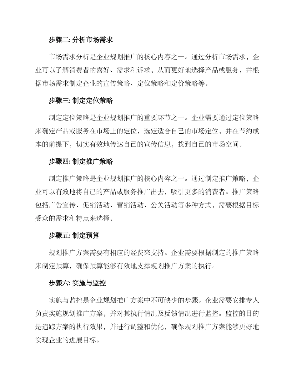 企业规划推广方案_第2页