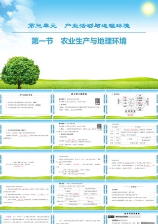 农业生产与地理环境