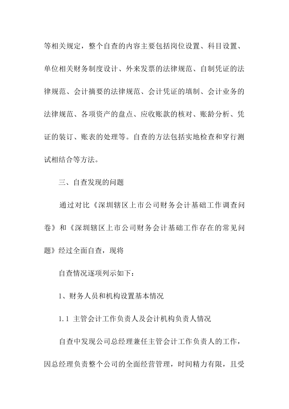 企业财务自查报告_第2页