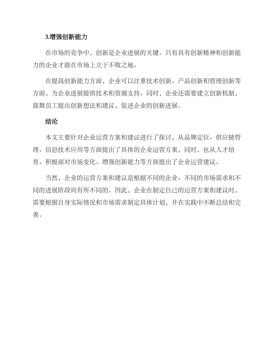 企业运营方案及建议_第3页