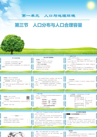 人口分布与人口合理容量