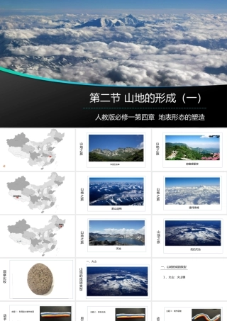 山地的形成 (共34张PPT)