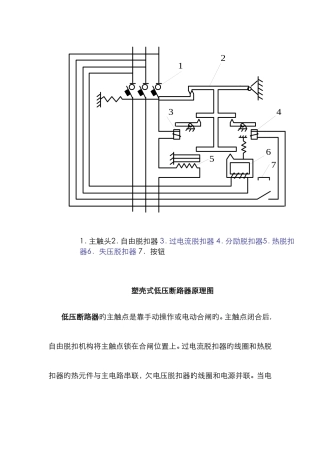 低压断路器工作原理