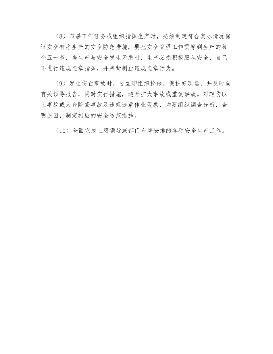 作业长安全生产职责_第2页