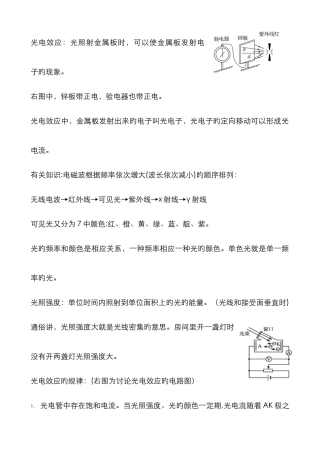 光电效应例题汇总