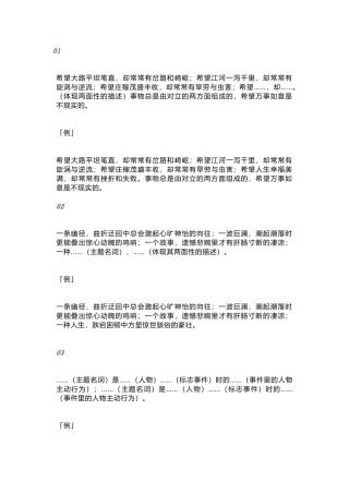 初中语文作文素材：10个万能作文套句