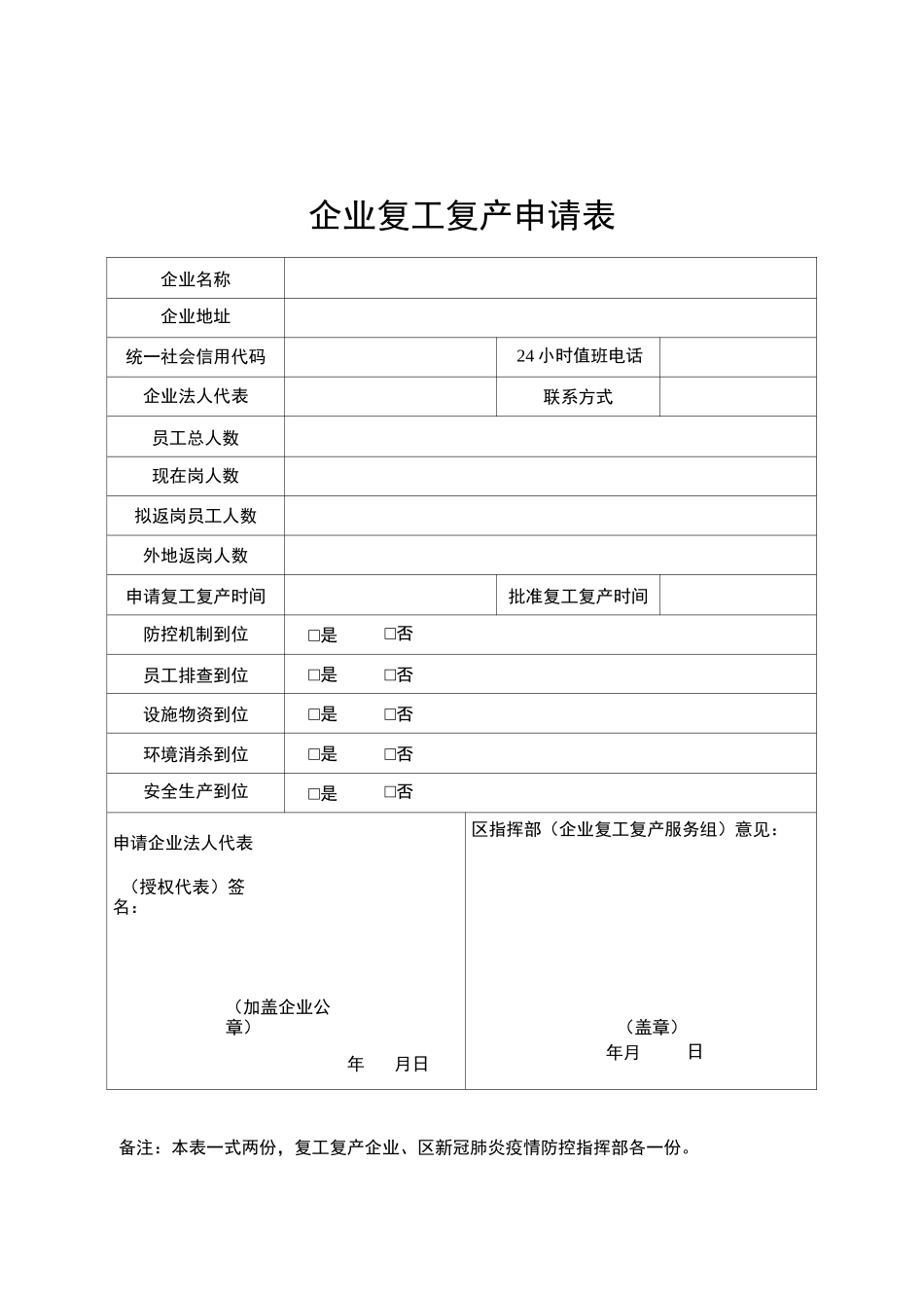 企业复工复产申请申报材料整理_第2页