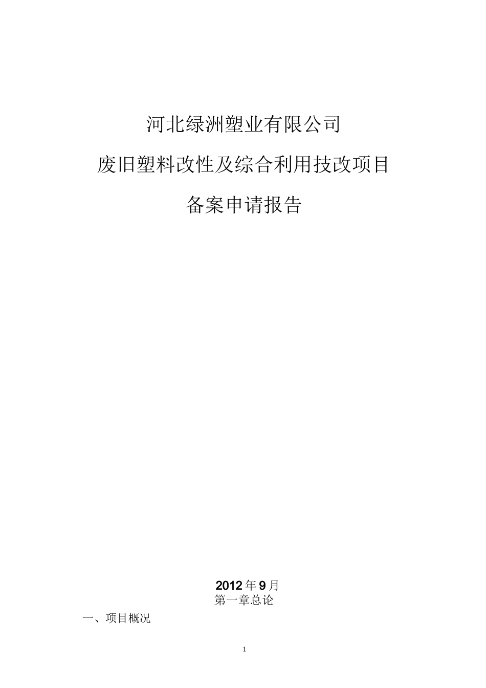 技术改造项目报告要点_第1页