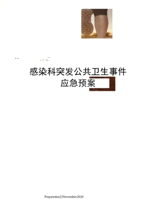 感染科突发公共卫生事件应急预案