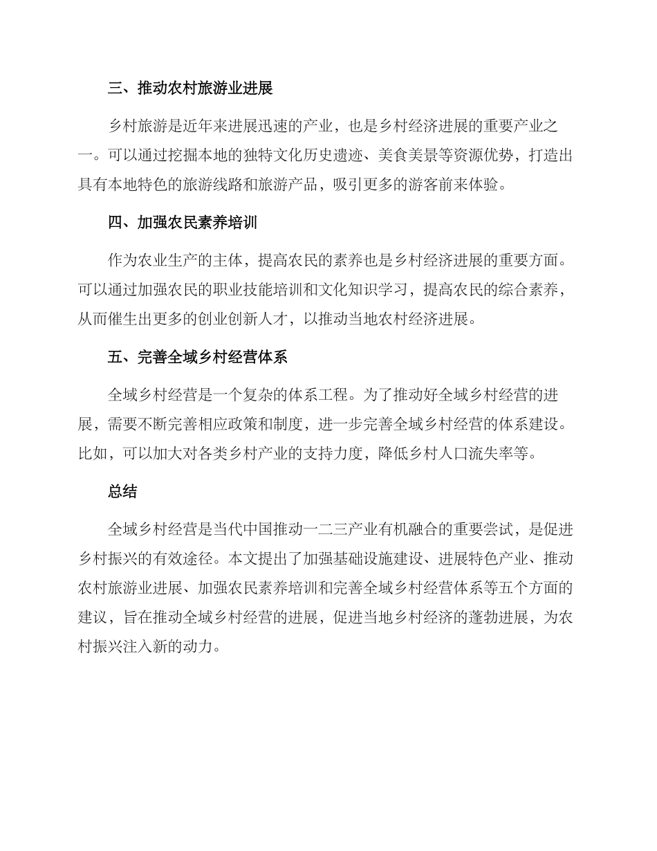全域乡村经营方案_第2页