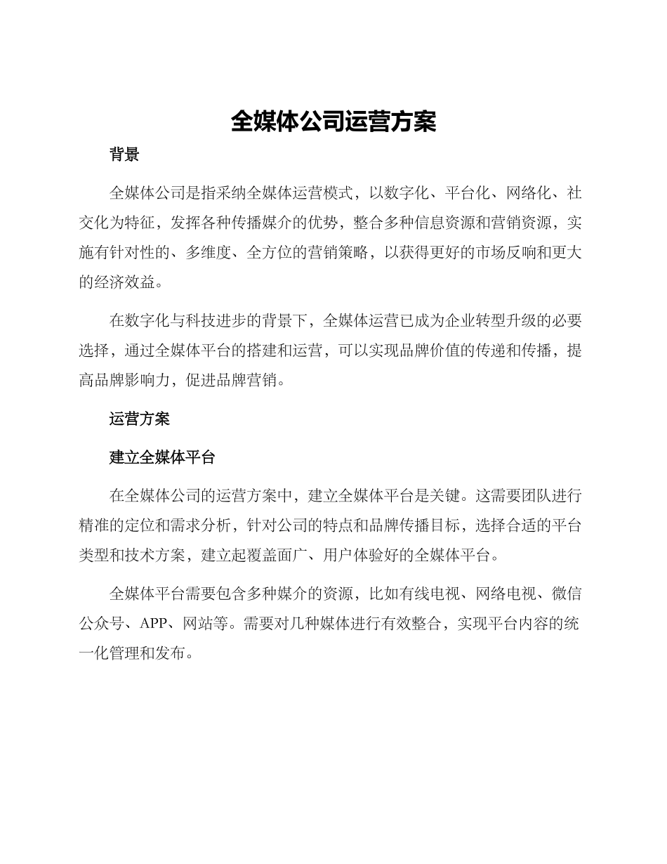 全媒体公司运营方案_第1页
