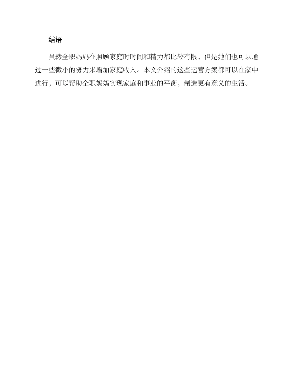 全职妈妈运营方案_第3页