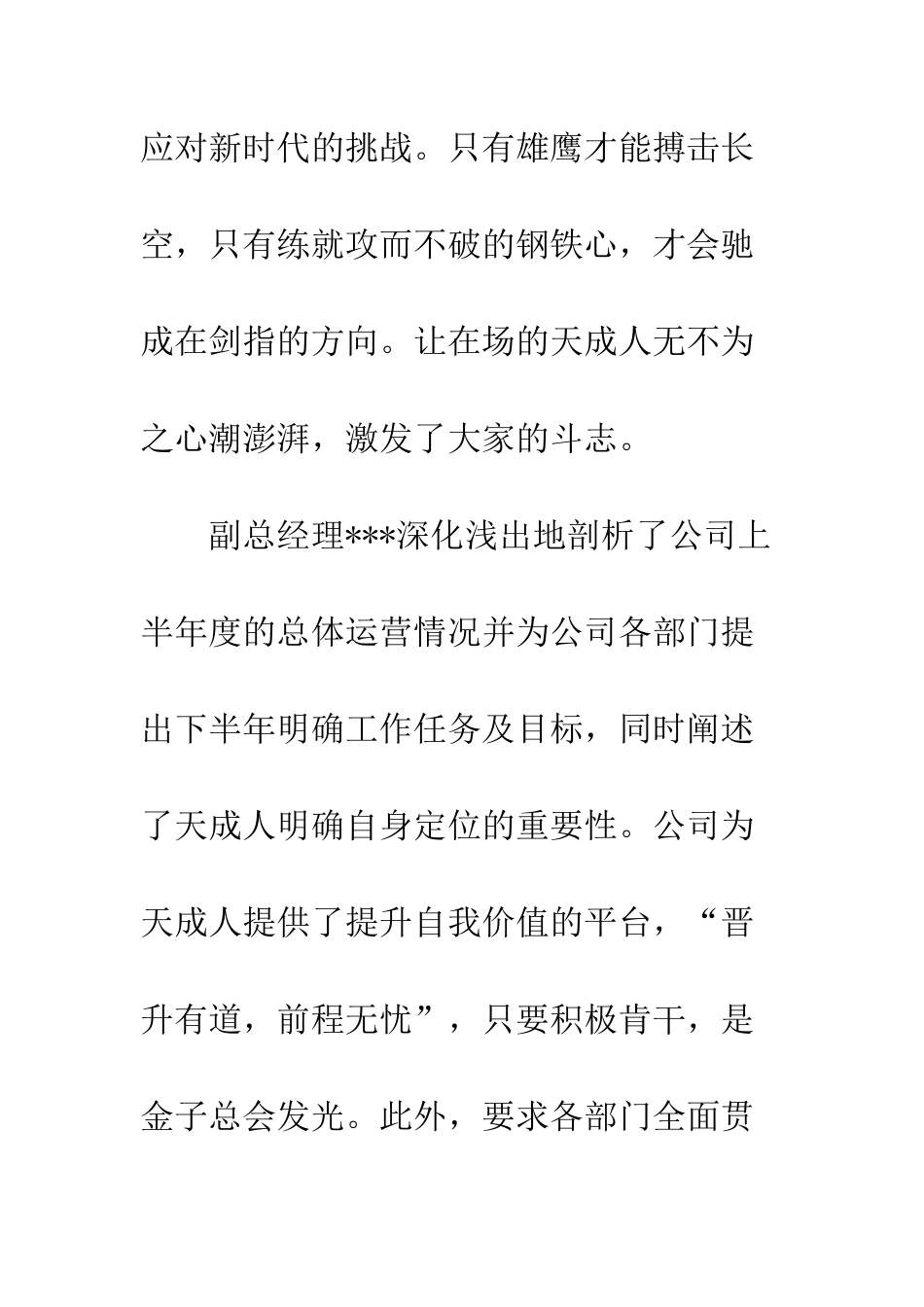 公司20XX年上半年度工作总结_第3页