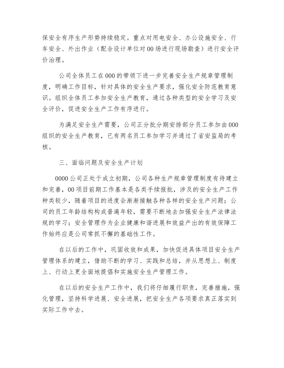 公司汛前安全大检查工作总结_第2页