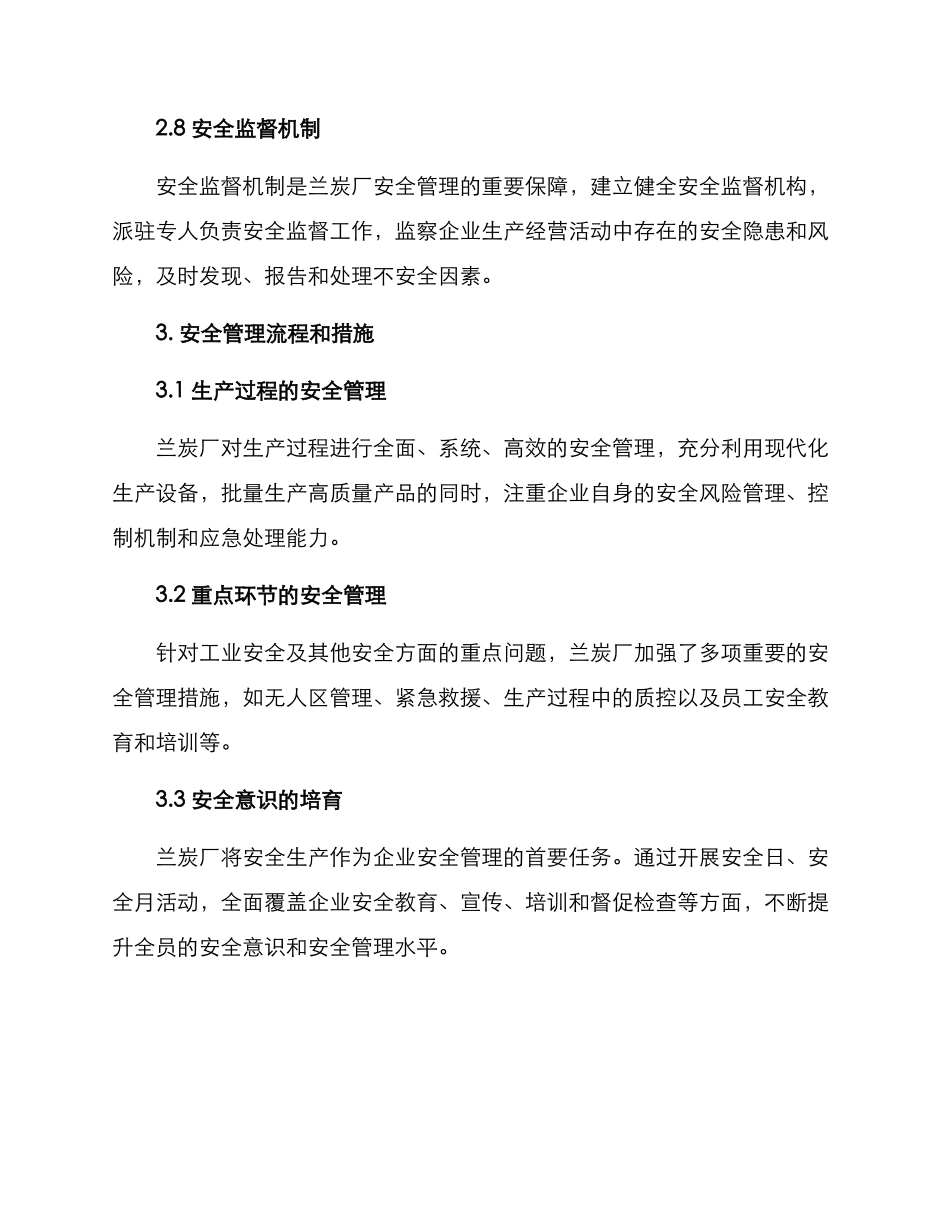 兰炭厂安全管理方案_第3页