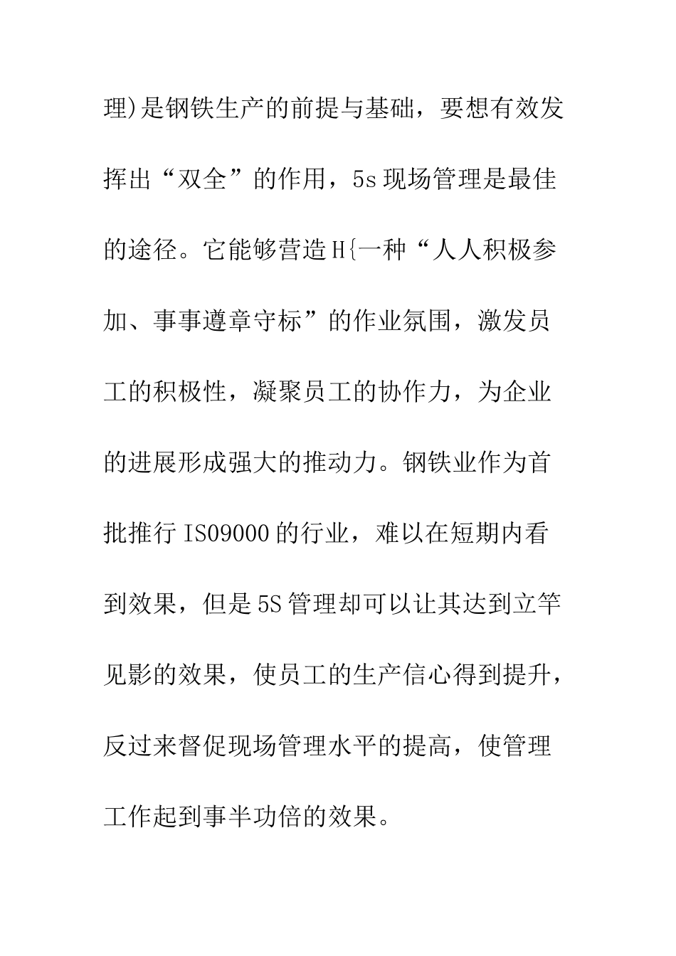 关于5S管理在钢铁企业现场管理中的推行论文_第3页