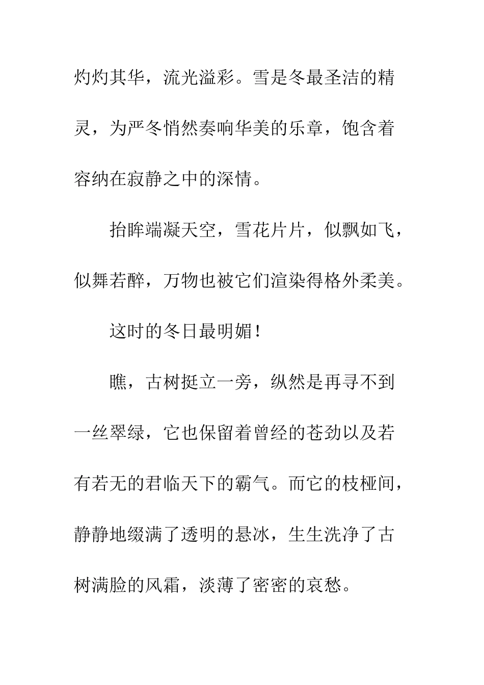 关于冬天的作文冬景盛情_第2页