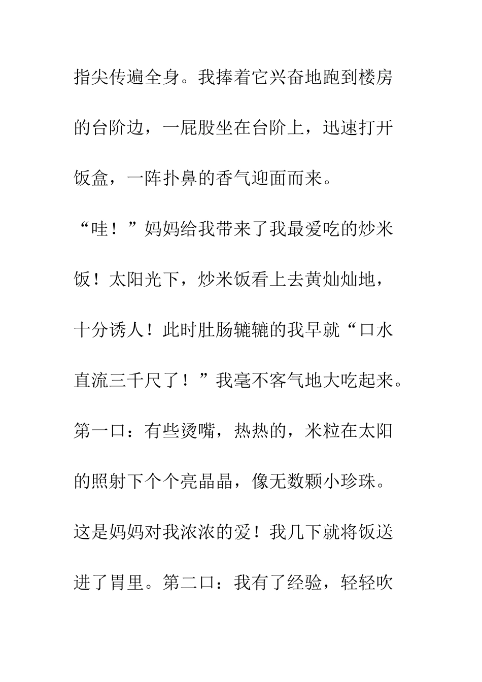 关于幸福的作文太阳饭_第2页