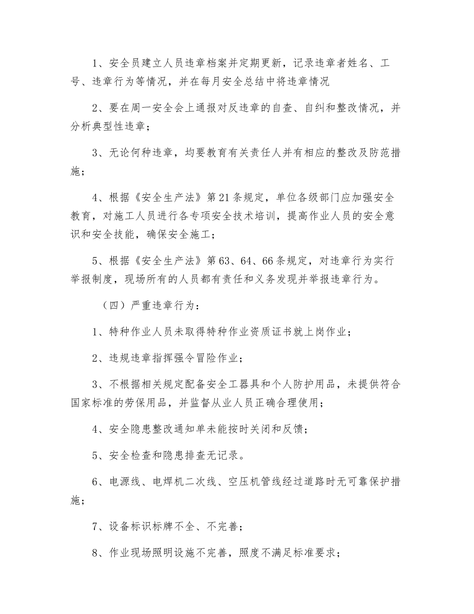 关于开展“反违章、查隐患”专项活动方案_第3页