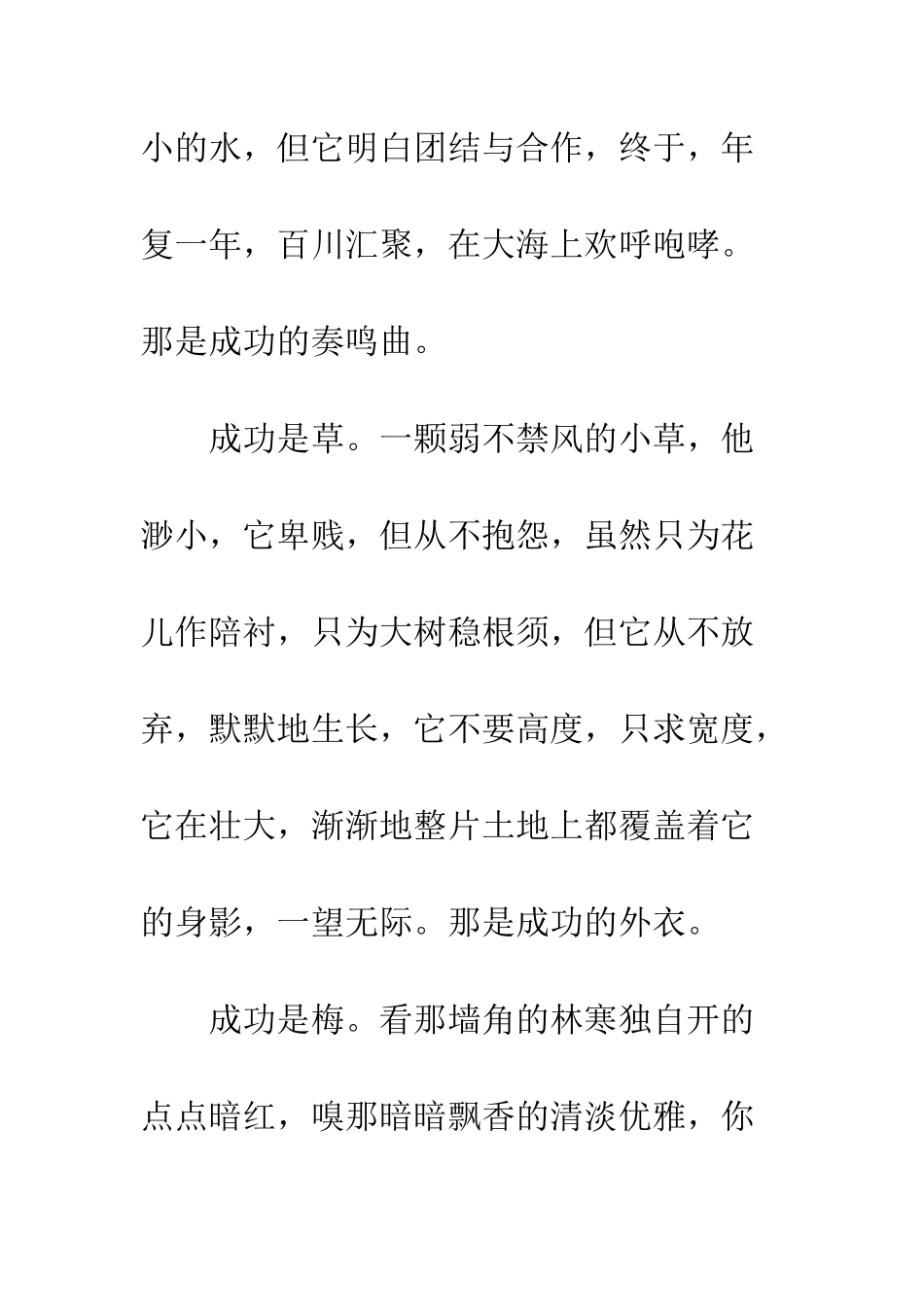关于成功的作文成功之语_第2页