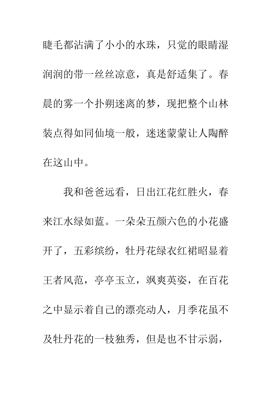 关于春游的作文春雾_第3页