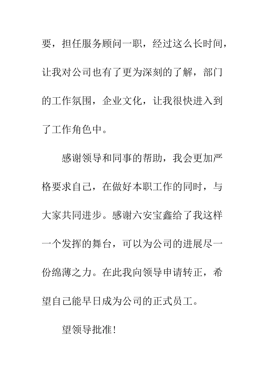 关于服务顾问转正申请书--精编范文_第2页